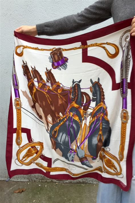 hermes equestrian scarf|Hermes equestrian silk scarf.